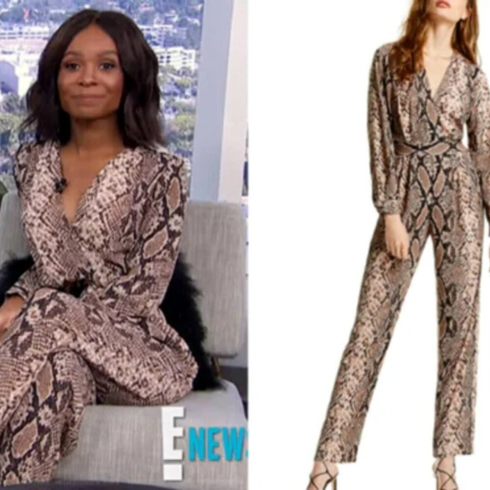 LINI Snake Print Jumpsuit